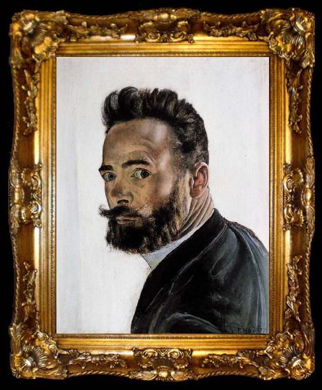 framed  Ferdinand Hodler Self-Portrait, ta009-2